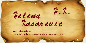 Helena Kašarević vizit kartica